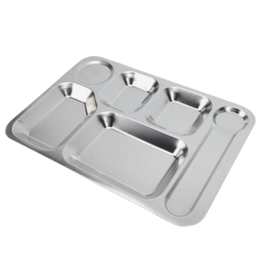 Vajilla contemporánea de acero inoxidable de alta calidad, tamaño Rectangular, bandeja Thali para servir alimentos, pulido de espejo, bandeja de Metal moderna - Product Image 4