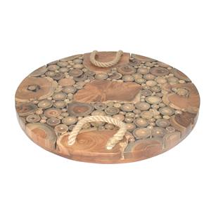 Produit tendance haut plateau de service plateau en bois décoratif fait à la main personnalisé ustensiles de cuisine utilisation de la restauration plateau de service alimentaire - Product Image 3