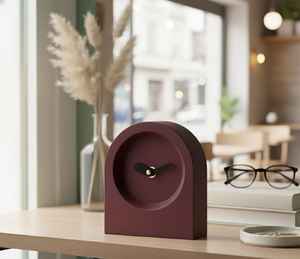 The CRAFT EXIM Luxury Natural Marble Art Deco Quartz Battery Operated <b>Desk</b> <b>Clock</b> Handcrafted Home Office Timepiece Decor - Product Image 4