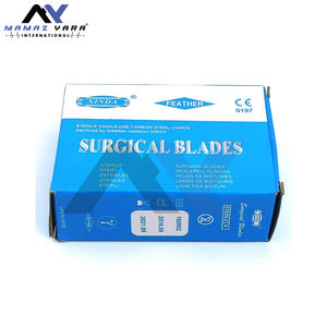 Cuchillas de bisturí de acero al carbono estéril 100 #23 con 1 mango de bisturí #4-Juego de cuchillas quirúrgicas y mango Premium para precisión - Product Image 6