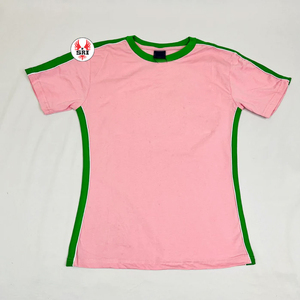 Alfa |   Camiseta Kapa Personalizada para Mujer, Bordado Griego, Jersey Premium |   Camiseta de Algodón con Cuello en V y Bordado de Hermandad Femenina Griega - Product Image 5