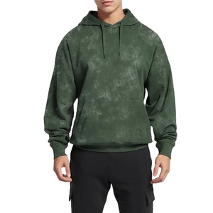 2025 nouveau hiver lavage à l'acide sweats à capuche pour hommes de haute qualité 100% coton coupe-vent basiques en gros décontracté sweat à capuche pour hommes à Nurak - Product Image 4