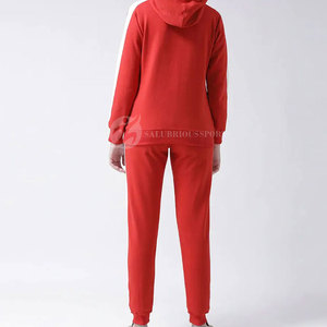 Conjunto Deportivo de Dos Piezas con Capucha para Mujer, para Uso Diario, Correr, Hacer Ejercicio, Suave, Ecológico, Estilo Urbano, Invierno, 100% Algodón Felpa - Product Image 3