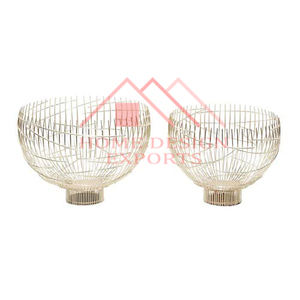 Cuenco de frutas de Pedestal para decoración del hogar, cuenco para servir palomitas de maíz con tuerca de Metal de alta calidad para decoración del hogar, cuenco de flores único - Product Image 5