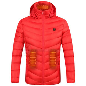 Veste d'Hiver Légère Auto-Chauffante pour Homme Style High Street Design Personnalisable avec Col Montant Manches Longues de Haute Qualité - Product Image 2