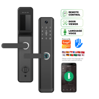 Kunci Pintar Elektronik P05 Terlaris untuk Pintu Kamar Tidur, Sistem Keamanan Tanpa Kunci dengan Sidik Jari, Kata Sandi, dan NFC TTLock