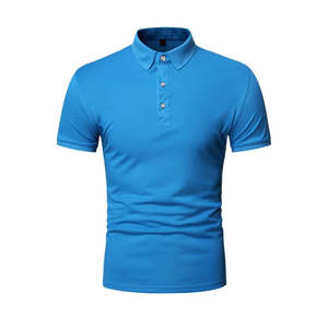 เสื้อยืดโปโลชายหญิงผ้าคอตตอนและผ้าไหมระบายอากาศได้ดีดีไซน์ใหม่ - Product Image 1