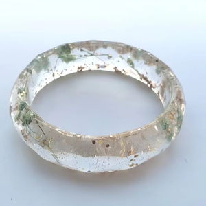 TYPIQUEMENT Bijoux Résine Acrylique Bracelet Bracelet Exagéré Éblouissant Multicolore Large Irrégulier Carré Acrylique Bracelets pour - Product Image 1