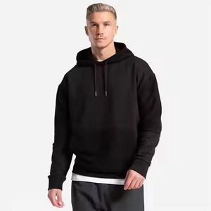 Sweat-shirt à capuche surdimensionné personnalisé pour homme, épaules tombantes, imprimé graphique, lettres, avec poche, streetwear décontracté, sweats à capuche OEM - Product Image 3