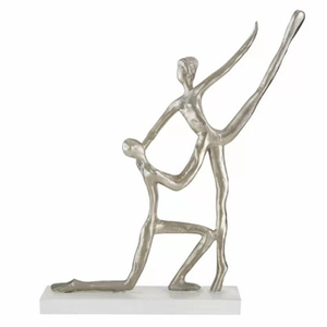 Figurine de décoration de Noël, sculpture en métal, ange sur socle en bois, objet pour la décoration de la maison, Pâques et Noël - Product Image 2