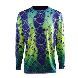 Camisa de Pesca de Manga Larga para Hombre con Logotipo OEM ODM, Espalda Ventilada, Tejido Refrigerante, Protección UV UPF, Rendimiento al Aire Libre - Product Image 1