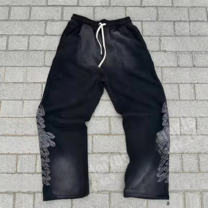 Pantalones Deportivos de Alta Calidad para Hombre, Estilo Urbano, Cintura Elástica, Esenciales para Otoño, con Logotipo Personalizado - Product Image 1