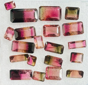 Hecho a mano corte facetado turmalina piedra preciosa forma rectangular fabricación de joyas y hallazgos accesorios componentes piedra suelta - Product Image 1