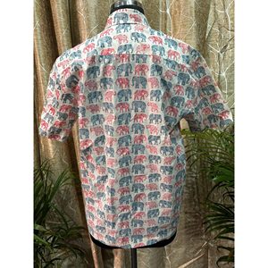 เสื้อเชิ้ตลำลองสำหรับมืออาชีพ ผ้าฝ้ายป๊อปลิน 100% ทรงเข้ารูป ระบายอากาศดี มีสไตล์ ลายสัตว์ ให้ความสบายสำหรับผู้ชาย - Product Image 4