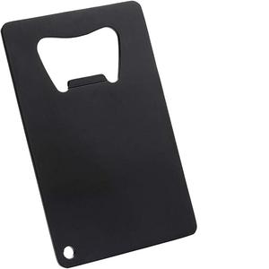 Abridor de botellas de agua con forma de tarjeta de crédito, elegante, de Metal, negro, para Cocina, Restaurante - Product Image 1