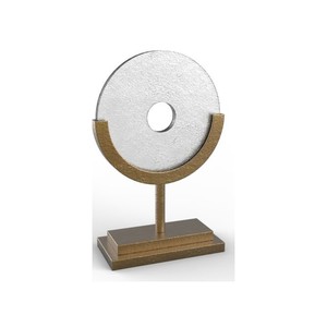 Handicraft Metal Table Top Sculpture Perfect for Coffee Tables, Desks, or Shelves, This Piece Showcases the Beauty of Natural - Product Image 1