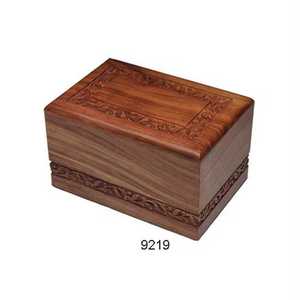 Handcrafted Rosewood Wooden Cremation Urn Wings of Life Design Memorial Urn for Ashes Decorative Funeral <b>Keepsake</b> <b>Box</b> - Product Image 6