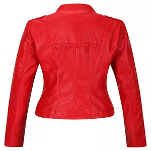 เสื้อแจ็คเก็ตหนังคุณภาพสูงสำหรับผู้หญิง แฟชั่นปี 2025 ระบายอากาศได้ดี ออกแบบได้ตามต้องการ คุณภาพดีเยี่ยม ดีไซน์ชั้นนำ - Product Image 1