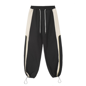Pantalon de survêtement homme personnalisé, streetwear de haute qualité, mi-lourd, taille élastique, coupe droite, rayé, formel, hiver - Product Image 4