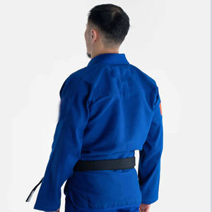 Uniforme de Jiu Jitsu Azul, Traje de Entrenamiento de Artes Marciales de Algodón Elástico y Grueso para Unisex - Product Image 3