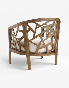 Fauteuil Askara en teck, équipé de coussins imperméables et de finitions naturelles, adapté à l'intérieur et à l'extérieur. - Product Image 4