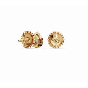 Boucles d'oreilles clous en or 9 carats de qualité supérieure avec halo de diamants en forme de poire, bijoux de laboratoire, vente en gros, fournisseur OEM, exportateur B2B - Product Image 3