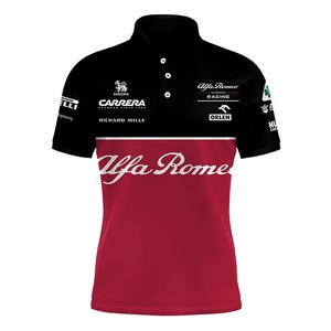 Chemises polo de course unisexes à manches courtes, impression par sublimation intégrale sur polyester, design personnalisé, respirantes, course moto, Pakistan - Product Image 3