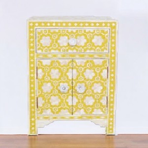 CraftValley pequeño respetuoso con el medio ambiente pintado a mano forma personalizada resina incrustaciones artístico cajón lateral taburete estilo amor muebles de noche - Product Image 1