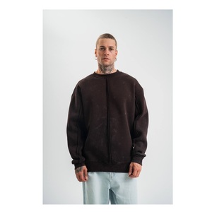 Sudadera con capucha de talla grande personalizada para hombre con estampado bordado 100% algodón invierno - Product Image 2