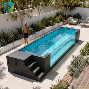 <span class=keywords><strong>Piscine</strong></span> hors sol en PRV personnalisable pour la maison, fournisseur de piscines en fibre de verre de grande taille <span class=keywords><strong>avec</strong></span> fenêtre, <span class=keywords><strong>piscine</strong></span> conteneurisée de 20 pieds <span class=keywords><strong>et</strong></span> 40 pieds pour habitation - Product Image 3