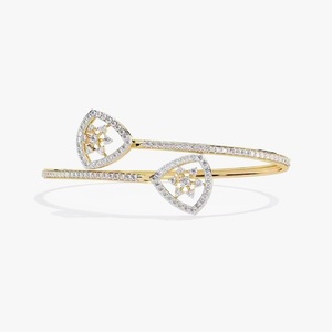 Customized Round Shape Lab Grown Diamond Bracelet Bezel Setting 18K Yellow Gold Diamond Bracelet for Both Women - Product Image 4
