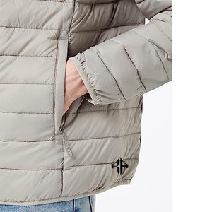 เสื้อแจ็กเก็ตขนเป็ด100% มีซิประบายอากาศทำจากโพลีเอสเตอร์2025โลโก้ออกแบบได้ตามต้องการสำหรับฤดูหนาว - Product Image 4