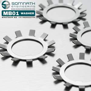 Arandela de bloqueo de alta calidad MB 01 para tuercas de bloqueo métricas KM01 MB01 a MB40 Accesorio de rodamiento Arandela de bloqueo - Product Image 3