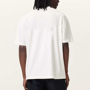 100% coton tricoté hommes personnalisé DTF imprimé Logo coupe ample couleur unie confortable Hip Hop respirant Anti-rides séchage rapide - Product Image 2