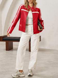 Vestes d'hiver en cuir véritable de peau de mouton pour femmes |   Veste en cuir pour femme, dernière tendance, disponible en grande quantité, personnalisable - Product Image 4