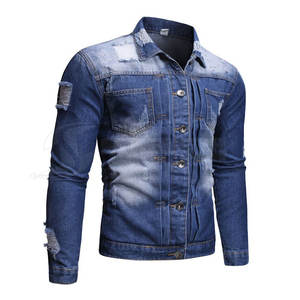 Chaqueta vaquera para hombre de MOQ bajo, chaqueta vaquera más vendida, ropa de moda para hombre, chaqueta vaquera de algodón para hombre - Product Image 4