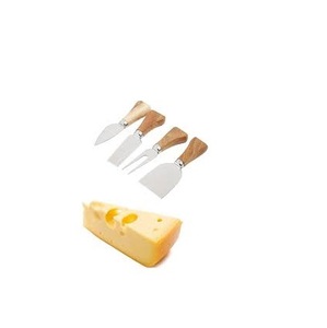 Trancheur de fromage en acier inoxydable et bois, couteau à fromage à manche en bois, 4 pièces - Product Image 5
