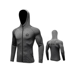 Vente flash - Sweat-shirts de compression pour homme au design unique, respirants, légers, grandes tailles, en spandex/polyester, couleur unie - Product Image 1