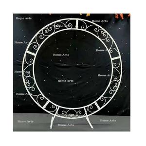 Toile de fond en fer de la meilleure qualité Conception simple Toile de fond en forme de cercle de taille personnalisée pour l'utilisation de mariage et de cérémonie - Product Image 3