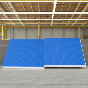 Aislamiento Térmico Interior de Pared de 100 mm de Bajo Costo para Casas Modulares, Panel Sándwich EPS, Diseño Moderno, Material Metálico Resistente al Calor - Product Image 2