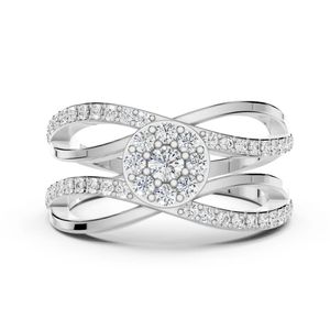 Anillo de Diamantes con Diseño de Racimo - Product Image 4