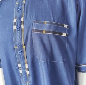 Precio personalizado de alta calidad árabe tradicional musulmán islámico Thobes hombres 2023 caftán Kaftan marroquí Thobes hombres bordado personalizado - Product Image 4