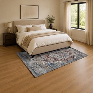 <b>RUGS</b> DEPOT LXDP-0106 Wholesale <b>Charcoal</b> <b>Grey</b> Modern Abstract Digital Printed Machine Washable Chenille Area <b>Rug</b> Non Slip - Product Image 3