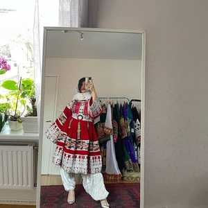 ชุดเดรส kuchi afghan kuchi ยาวถึงพื้นปักลูกไม้แขนยาวทรงหลวม2025แฟชั่น - Product Image 3