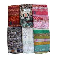 Écharpes vintage en satin indien recyclé, foulards en viscose imprimés numériquement, patchwork, bandeaux, vente en gros, cadeaux Mango