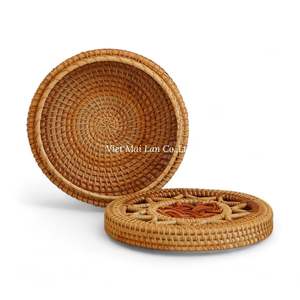Handmade Natural Rattan <b>Storage</b> <b>Box</b> Woven By Vietnamese Artisans For Home Organization And Sustainable Interior <b>Decor</b> - Product Image 3
