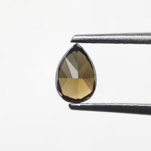 0,31 Ct Rústico Marrón Oscuro Pera Modificada Corte Brillante Joyería Personalizada Única Piedra de Diamante Suelta Natural para Diseños de Anillos - Product Image 1