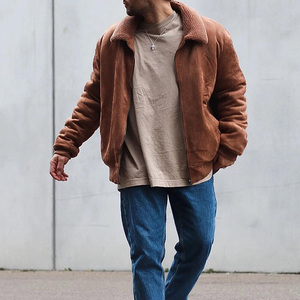 Nouveau blouson de camionneur Sherpa chaud d'extérieur d'hiver blouson aviateur personnalisé en polyester de couleur unie unisexe pour hommes vente en gros - Product Image 5