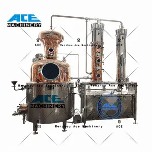 Ace Stills Equipamento de destilação de óleo Distiller Máquina de extração de óleo essencial Destilador de aço inoxidável