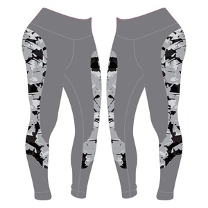 Pantalones de compresión cómodos de tela elástica de secado rápido a prueba de sentadillas de cintura alta para mujer para entrenamiento y estudio - Product Image 5